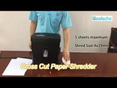 cd credit card 5 sheets a4 electric paper shredder machine with 13l waste basket bin cd220p