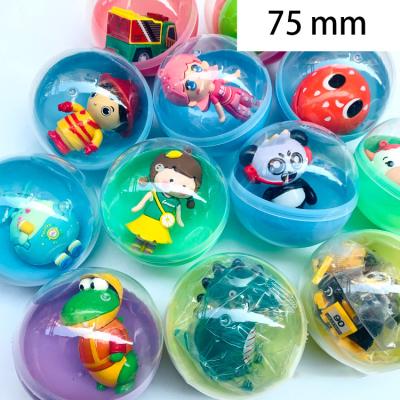 China Toying 2022 Hot Selling Toys 75mm Capsule Toy Plastic Capsule Egg Toys For Capsule Gashapon Vending Machine for sale