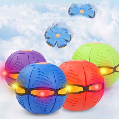 China UFO Toy Flying Ball Games Decompression Magic Toy Magic Deformable Decompression LED Flashing Lights FlyingPhlat Parent-child Toy Ball With for sale