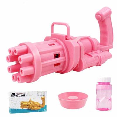 China 2022 Amazon Wholesale Hot New Outdoor Bubble Maker Automatic Gatling Bubble Blowing Machine Gun For Kids for sale