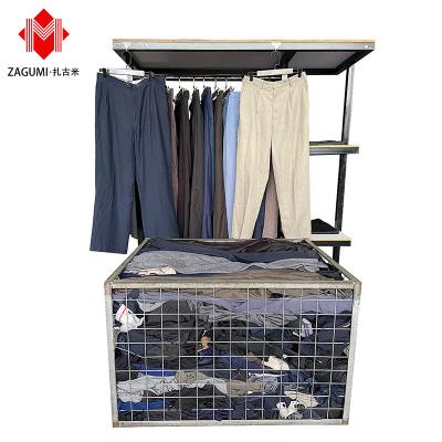 China ZAGUMI Polyester/Cotton Second Hand Clothes Used USA Mens Pants Clothing Bales for sale