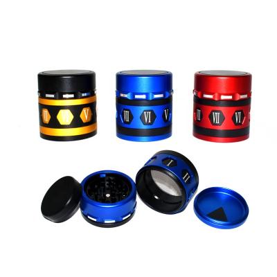 China Newest Quality Adjustable Deluxe Spice Grinder Best Design Adjustable Deluxe Herb Aluminum 50mm 63mm Smoke Herb Grinder for sale