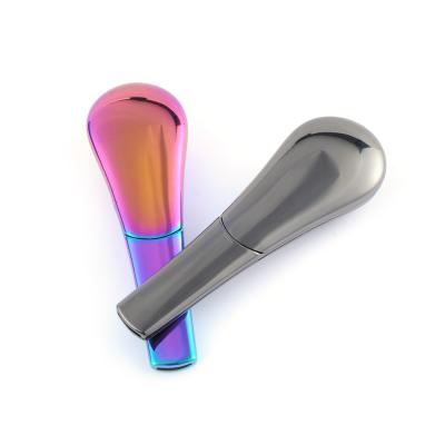 China Free Shipping Metal Ware Rainbow Magnetic Promotional Smoking Pipes For Herb Metal Spoon Smoke Pipe Dry for sale