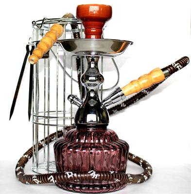 China MYA Quarter Hookah Hookah Collectibles Set Handmade Portable Metal Pink Cage Shisha Single Hose Cage Nargile for sale