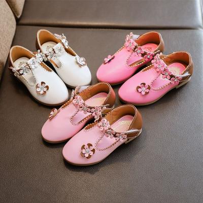 China Autumn new fashion children's spring and princess shoes waterproof girls dance dress performance shoes flower children's sports shoes for sale