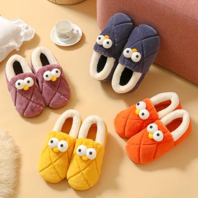 China Cute Cartoon Couples Fashion Trend Hot Sales Winter Fuzzy Shoes Anti-skid Soft Soft Indoor Home Slipper for sale