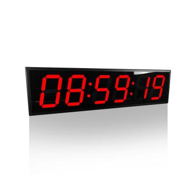 China Hot Sale 8 Inch Eclectic 6 Digit Large Digital Wall Clock Led Countdown Timer for sale