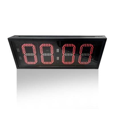 China Jinling Shiyin 7 Inch 4 Digits Marathon LED Eclectic 0utdoor Timer Countdown Running Clock With Remote Control for sale