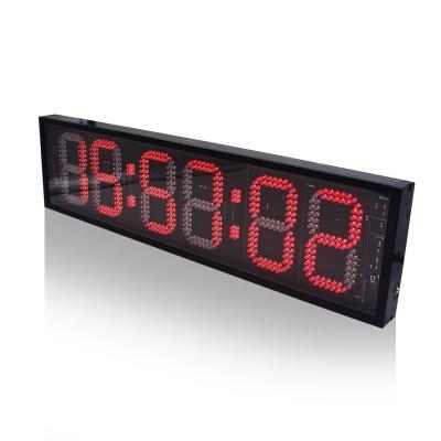 China Jinling Shiyin 6 Inch Eclectic Digits 6 Large Size LED Clock Marathon Timer With Control Sports Timer for sale