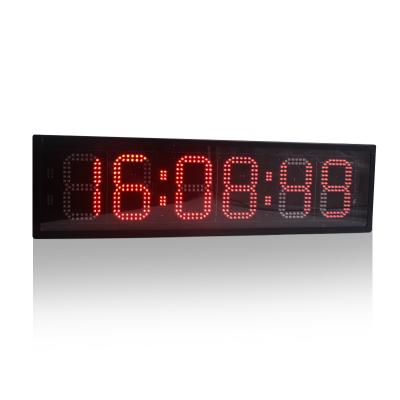 China Jinling Shiyin 8 Inch 6 Digit Marathon LED Running Timer Countdown Timer Outdoor Tripod Clock Running Timer for sale