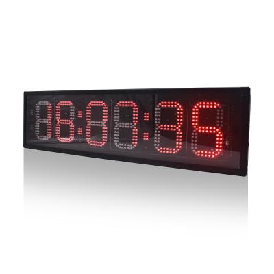 China Jinling Shiyin 10 Inch Eclectic 6 Digits Led Marathon Timer With Control Countdown Wall Clock for sale