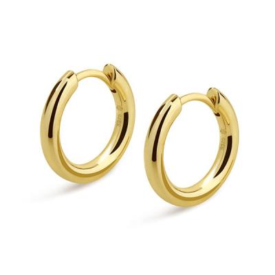 China Hiphop Greatytang Hip Hop Jewelry Mens Earring 14k Gold White Gold Plated 925 Sterling Silver Hoop Earrings for sale