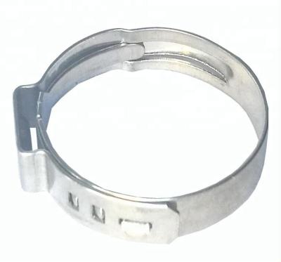 China PEX PIPE COLLAR Hose Stainless Steel Single Ear Pipe Clamp for sale