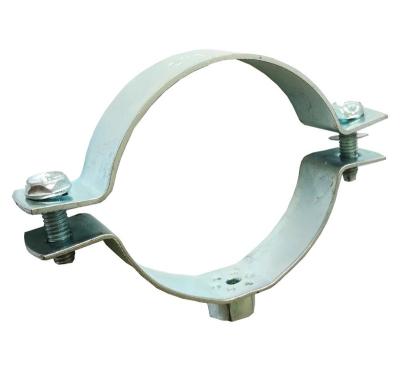 China Pipe Clamp Galvanized M8+10 Steel Heavy Type Steel Pipe Clamp for sale