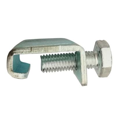 China Traditional galvanized steel2.5mm M8 HVAC bar clamp for sale