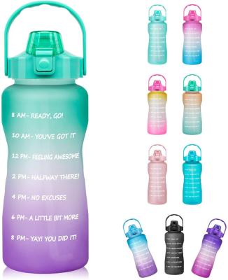 China Stocked Custom Cheap Spot Factory Supply Gradient Bottle Water Bottle PETG Sports Bottle New for sale