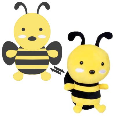 China OEM Brand Lovely Promotional LOGO Stuffed Animal Soft Plush Bee Personalized Cute Custom Plush Animal for sale