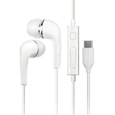 China Viable made in Vietnam black white type c headsets USB c earphone for Samsung S22 series A8S earbuds for sale