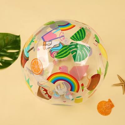 China Toy Wholesale And Custom Cheap Price Inflatable PVC Transparent Printed Ball And Inflatable Beach Ball Toy for sale