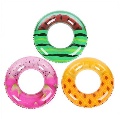 China New Design Water Entertainment PVC Inflatable Swimming Neck Ring Children Swim Ring Promotional Custom Fruit Float Wholesale for sale