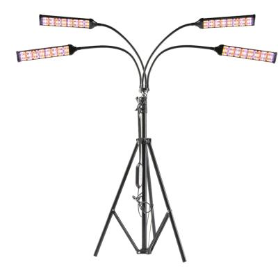 China Seed Starting SINJIA 160W 4 Heads Dimmable Full Spectrum 360 Degree Sync Tripod Factory Light ZW0332 for sale