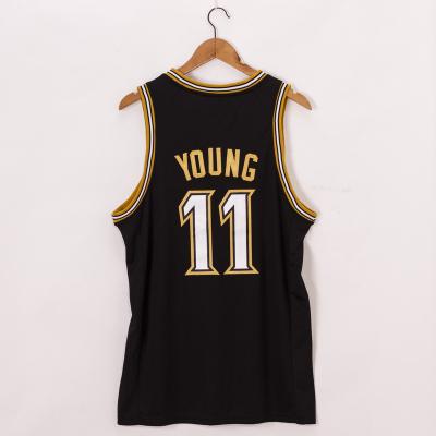 China Wholesale 2023 Mens Basketball Jersey Stitched Uniform #11 Trae Young Tank Tops Shirts Antibacterial Sublimated Mesh Basketball Jersey for sale