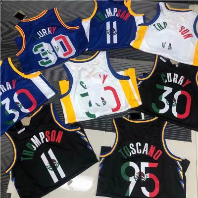 China Wholesale Cheap High Quality Antibacterial Team New Printing Hot Pressed Basketball Vest 30 Basketball Tank Top White for sale