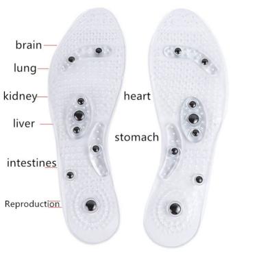 China PVC Slimming Weight Loss Foot Massage Health Care Shoes Mat Pad Massage Insole Magnetic Therapy Insoles for sale