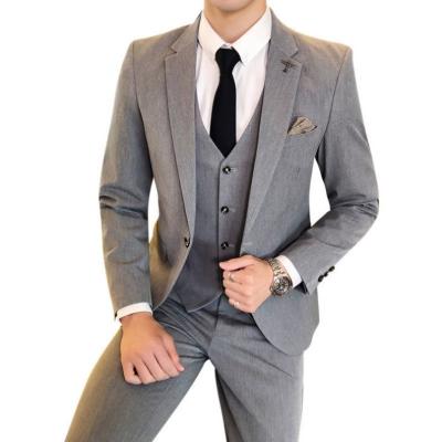 China Breathable Mens Three Piece Suit Custom Made China Wholesale Wedding Suits Groom Suit for sale