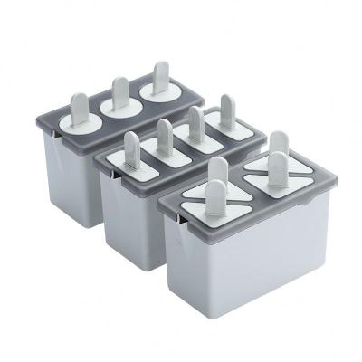 China SPZ BPA 4 Piece DIY PP Ice Cream Popsicle Mold Viable Free Custom Premium Ice Tray Manufacturer for sale