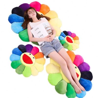 China Colorful Plush Toy 55cm Sun Flower Style Sunflower Decoration Star Doll Plush Sleeping Pillow for sale