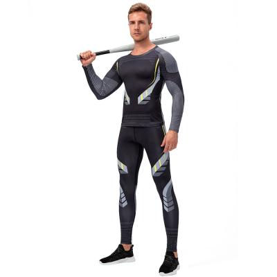 China New Casual Mens Thermal Underwear Sets Compression Fleece Sweat Thermal Underwear Men Quick Drying Long Johns Clothing for sale