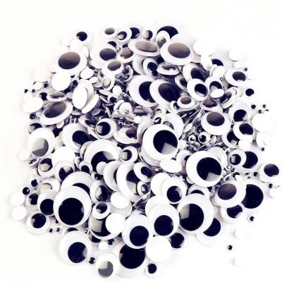 China DIY Ruled 1500pcs 4-30mm Bustling Mixed Eyes Black Plastic Stuff Toy Eyes Rotating For Kids School Classroom Arts And Crafts for sale