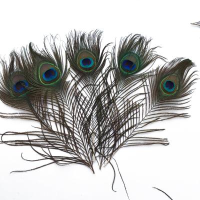 China DIY Tried 80-90cm Bulk 30PCS Peacock Feathers Feather Crafts Decorations Cheap Wholesale Feathers for sale