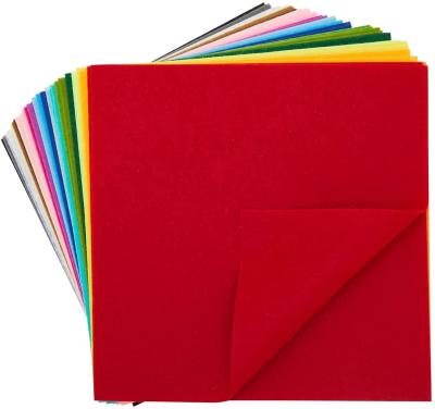 China DIY Handcraft Mixed Color Non-Toxic Felt Fabric Sheets Patchwork Sewing DIY Craft Craft Felt Squares 40pcs 12*12 Inch 1mm Thick for sale