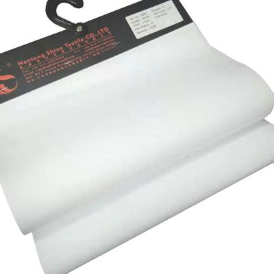 China Factory Hot Sales Fusible Interlining White Fabric Cotton Plain for sale