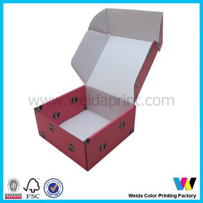 China Different Shaped Decorative Paper Packaging Boxes For Gift Red for sale