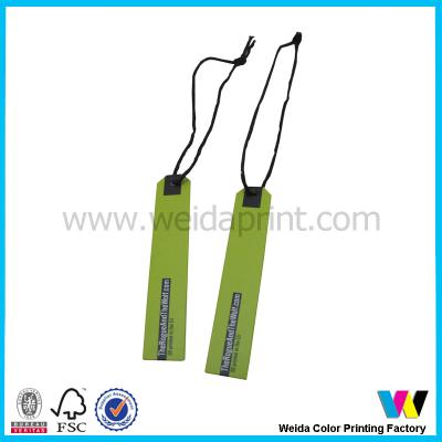 China Paper Printed Small Handtag For Garment , Hard Custom Card Printing for sale