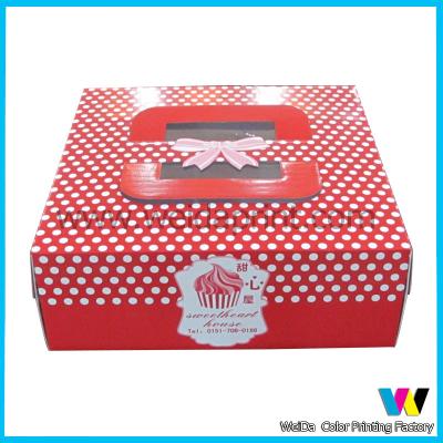 China Moon Cake Gift Packaging Boxes , Cake Pop Boxes With Window SGS for sale