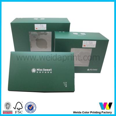 China 1-24 Cups Green Bakery Packaging Boxes Food Grade Paper 80gsm-250gsm for sale