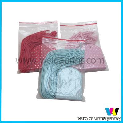 China Custom-Made Clothes Advertising Printable Paper Tags with Color String for Hanging Use for sale