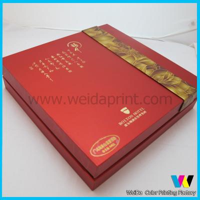 China Cookie Product Packaging Boxes , Cardboard Food Boxes With Lid Puls Divider for sale