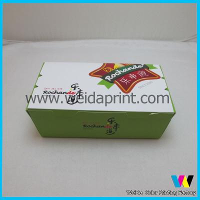 China 250g Ivory Paper Dessert Packaging Boxes / Baby Food Packaging For Snacks for sale