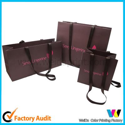 China Pantone Printed Paper Shopping Bags for sale