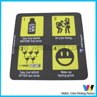 China Pulp Board Beer personalized paper coasters Support PMS color printing for sale