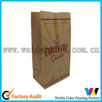 China Restaurant 110gsm Art Card Printed Paper Bags For Food Packaging for sale