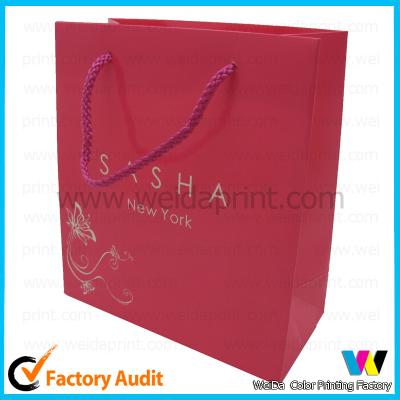 China Red  Promotional Supermarket Paper Shopping Bag Recycle Kraft Shopping Bag for sale