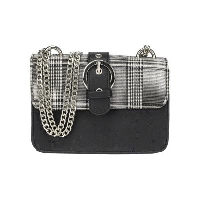 China 2021 new fashion women's bag diagonal small square bag Korean version of the lattice shoulder bag for sale