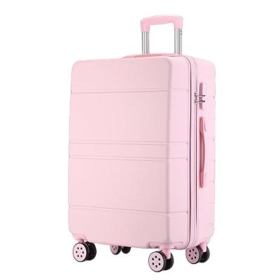 China Custom Logo Spinner Abs Travel Luggage Fashion Carry On Case Cabin Size Trolley Bag Zipper Pull Promotion Luggage Case for sale