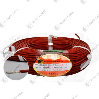 China Siliconewire Insulated Braided Heater AGRP 1.5mm Fiberglass Wire , Tinned Copper Cable for sale